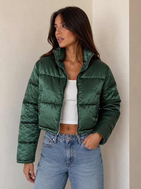 7 For All Mankind Jackets & Blazers - 7 For All Mankind Crop Puffer Coat Women’s Size Medium